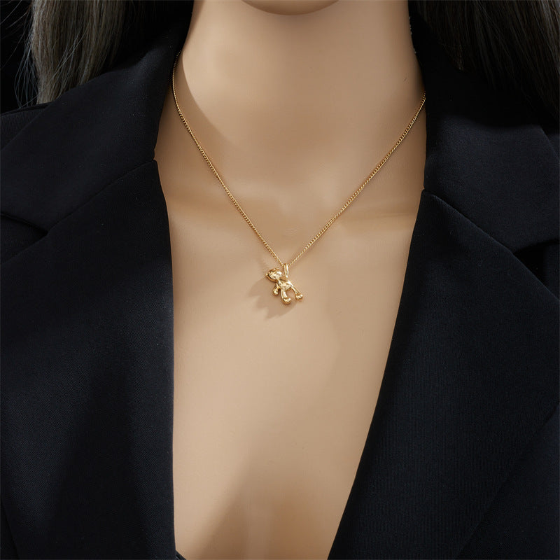 Hanging Bear Necklace