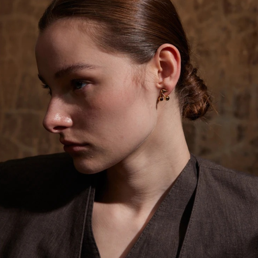 Cerise Gleam Studs