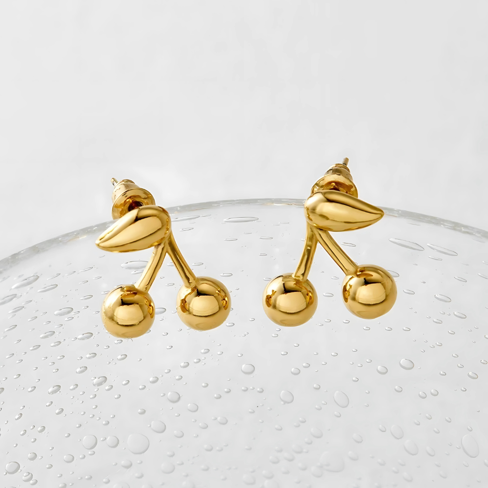 Cerise Gleam Studs